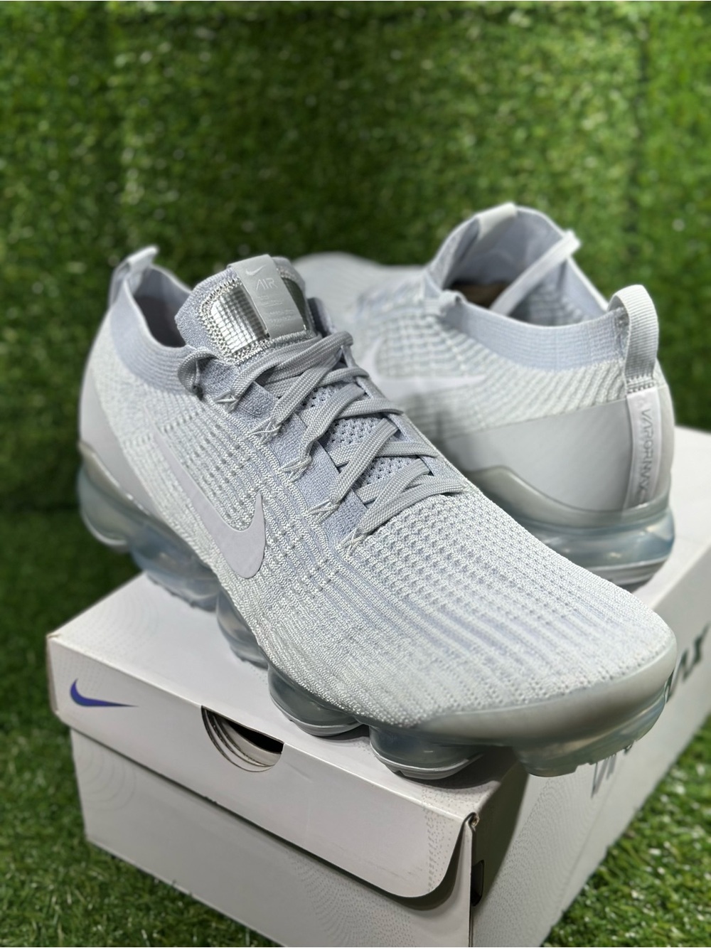 NIKE VAPORMAX FLYKNIT 3 PURE PLATINUM, MENS SIZE 14 , SKU: AJ6900-102, BRAND NEW